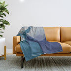 sea ocean abstract art 2021 3 Throw Blanket Gallery Image 1