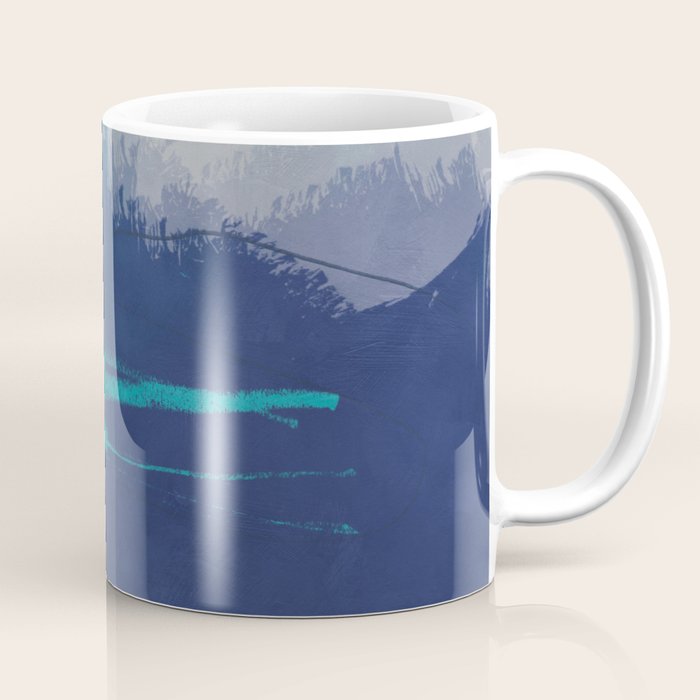 sea ocean abstract art 2021 3 Coffee Mug Gallery Image 1