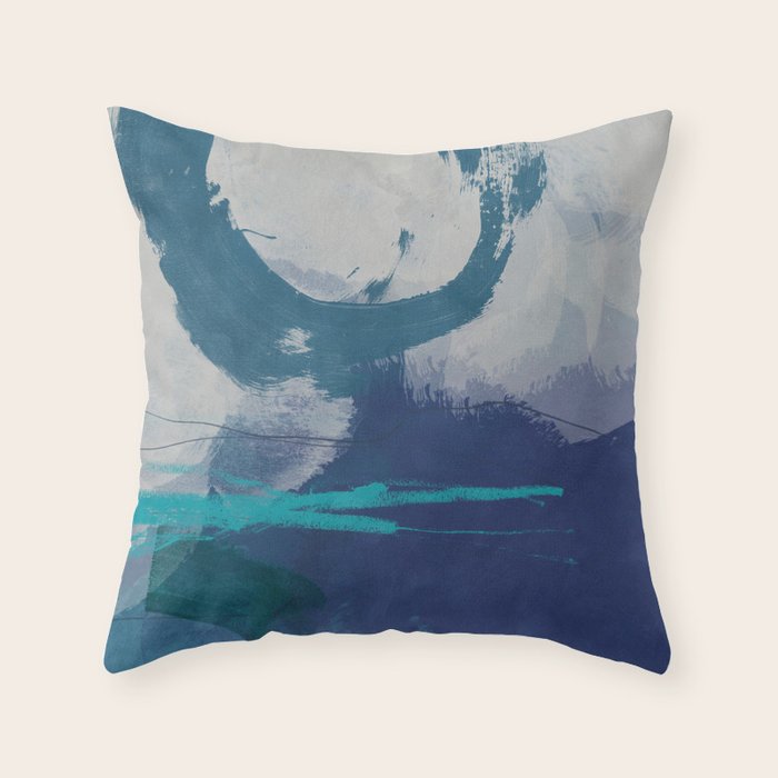 sea ocean abstract art 2021 3 Throw Pillow Gallery Image 6