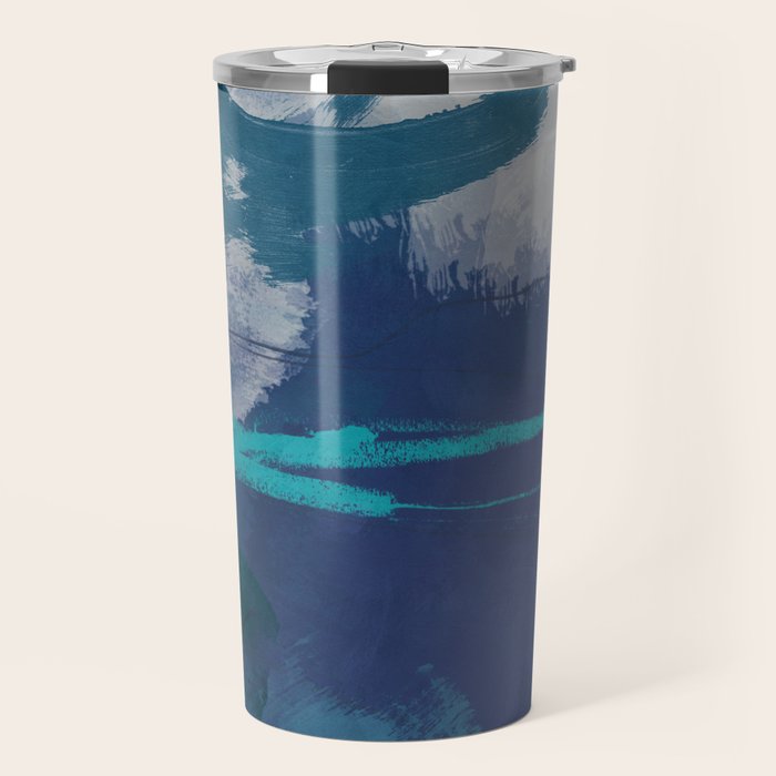 sea ocean abstract art 2021 3 Travel Mug Gallery Image 1