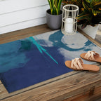 sea ocean abstract art 2021 3 Outdoor Rug Gallery Image 2