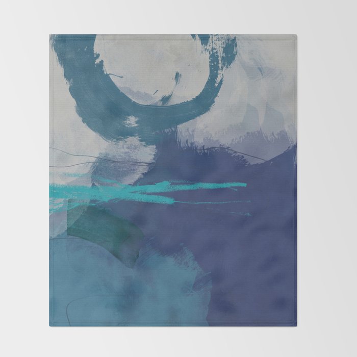 sea ocean abstract art 2021 3 Throw Blanket Gallery Image 2