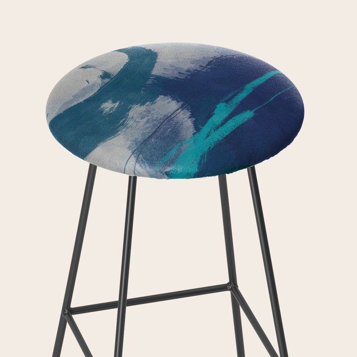 sea ocean abstract art 2021 3 Stool Gallery Image 2