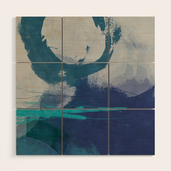 sea ocean abstract art 2021 3 Wood Wall Art Gallery Image 1