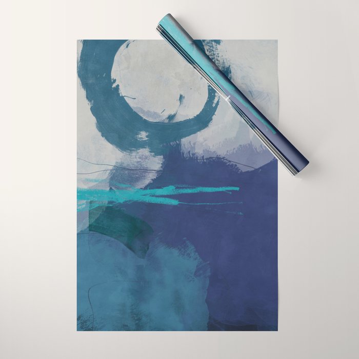 sea ocean abstract art 2021 3 Wrapping Paper Gallery Image 1