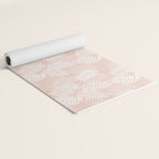 Palm Leaves . Peachy Pink Yoga Mat Gallery Image 2