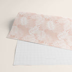 Palm Leaves . Peachy Pink Wrapping Paper Gallery Image 2