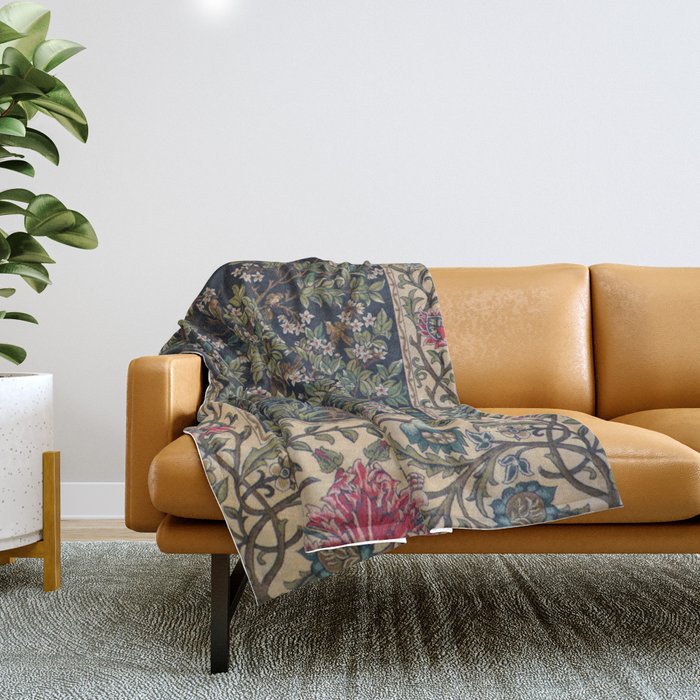 William Morris Tree of Life Throw Blanket Gallery Image 1