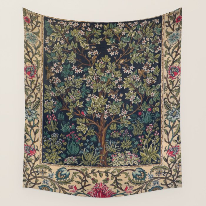 William Morris Tree of Life Wall Tapestry Gallery Image 4
