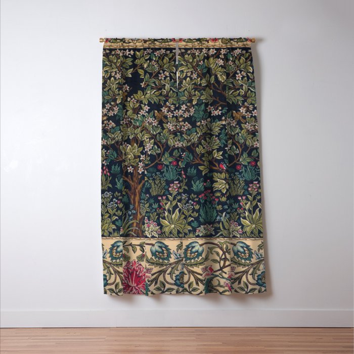 William Morris Tree of Life Window Curtain Gallery Image 3
