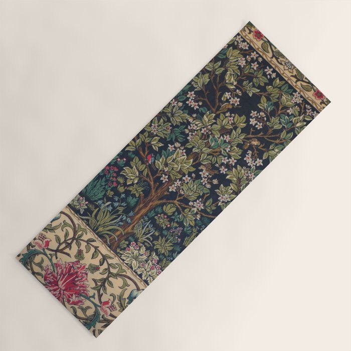 William Morris Tree of Life Yoga Mat Gallery Image 1