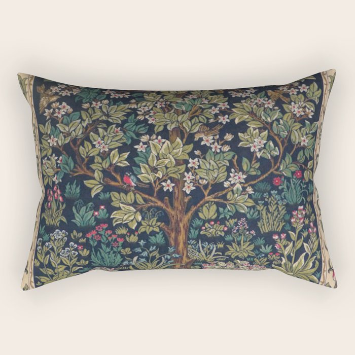 William Morris Tree of Life Rectangular Pillow Gallery Image 1