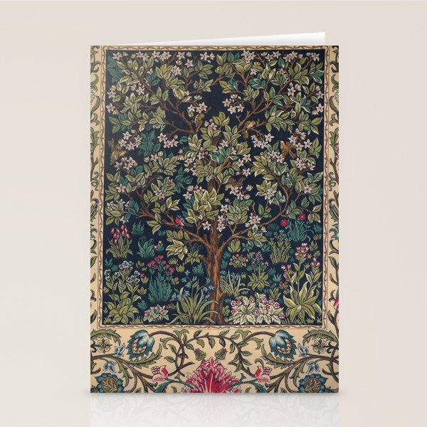 William Morris Tree of Life Stationery Card Gallery Image 1