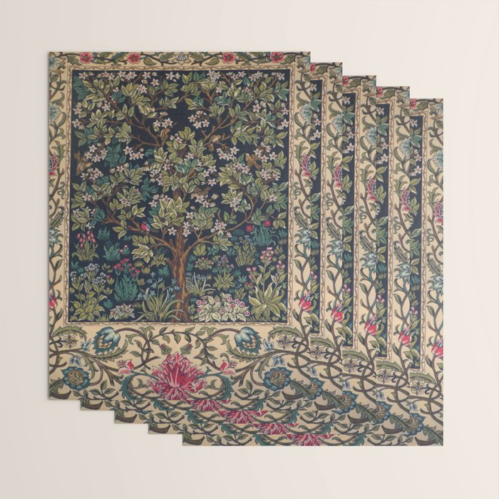 William Morris Tree of Life Wrapping Paper Gallery Image 3