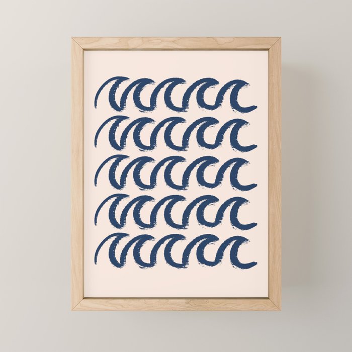 Ocean waves  Mini Art Print Gallery Image 1