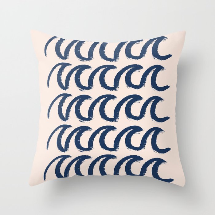 Ocean waves  Throw Pillow Gallery Image 1