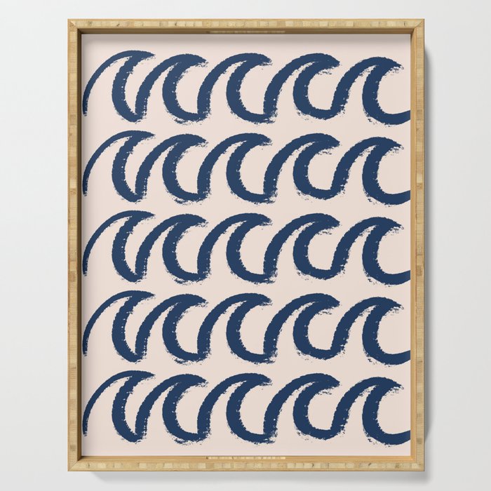 Ocean waves  Serving Tray Gallery Image 1