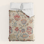 William Morris Vintage Theodosia Wine Indigo Red Blue Pattern Duvet Cover Gallery Image 6