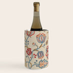 William Morris Vintage Theodosia Wine Indigo Red Blue Pattern Wine Chiller Gallery Image 1