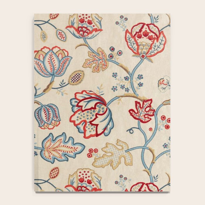 William Morris Vintage Theodosia Wine Indigo Red Blue Pattern Notebook Gallery Image 4