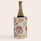 William Morris Vintage Theodosia Wine Indigo Red Blue Pattern Wine Chiller Gallery Image 2
