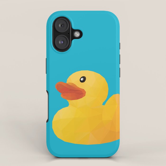 Rubber Duck polygon art iPhone Case Gallery Image 1