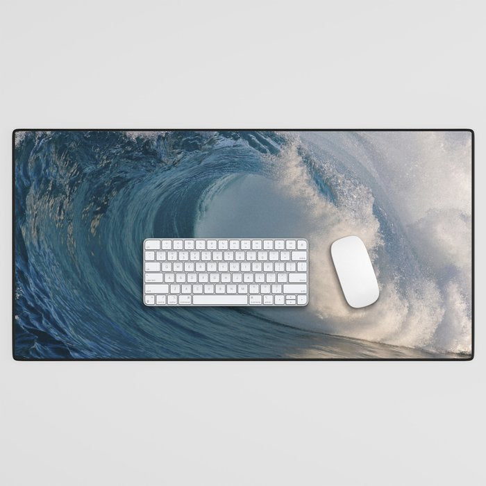 Morning Sunshine Barrel - John Minar Photography  Desk Mat Gallery Image 1