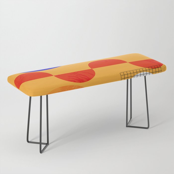 Mid-century shapes abstract no7 Bench Gallery Image 1