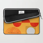 Mid-century shapes abstract no7 Laptop Sleeve Gallery Image 2