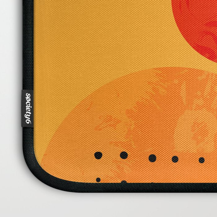 Mid-century shapes abstract no7 Laptop Sleeve Gallery Image 3