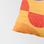 Mid-century shapes abstract no7 Pillow Sham Gallery Image 4