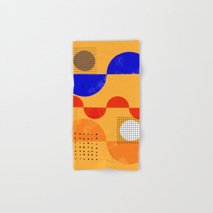Mid-century shapes abstract no7 Towels Gallery Image 1