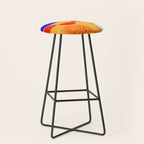 Mid-century shapes abstract no7 Stool Gallery Image 1