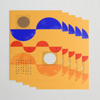 Mid-century shapes abstract no7 Wrapping Paper Gallery Image 3