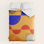 Mid-century shapes abstract no7 Comforter Gallery Image 6