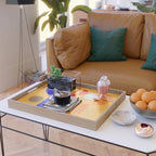 Mid-century shapes abstract no7 Serving Tray Gallery Image 2