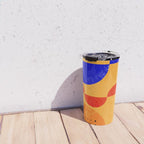 Mid-century shapes abstract no7 Travel Mug Gallery Image 4