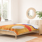 Mid-century shapes abstract no7 Duvet Cover Gallery Image 2