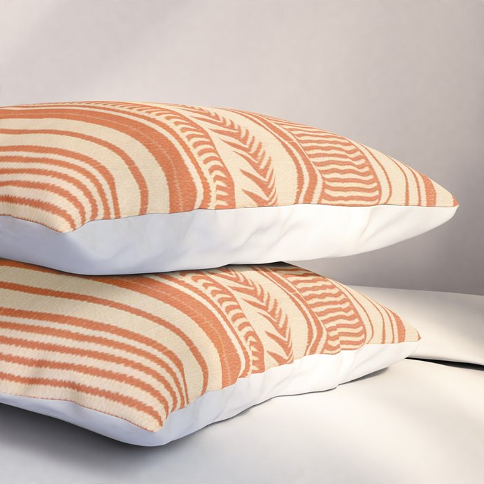 Boho Earthy Mud Cloth Abstract Pattern Pillow Sham Gallery Image 3