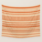 Boho Earthy Mud Cloth Abstract Pattern Wall Tapestry Gallery Image 4