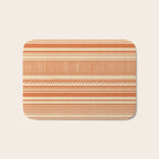 Boho Earthy Mud Cloth Abstract Pattern Bath Mat Gallery Image 1