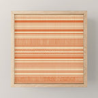 Boho Earthy Mud Cloth Abstract Pattern Mini Art Print Gallery Image 1