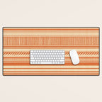 Boho Earthy Mud Cloth Abstract Pattern Desk Mat Gallery Image 1