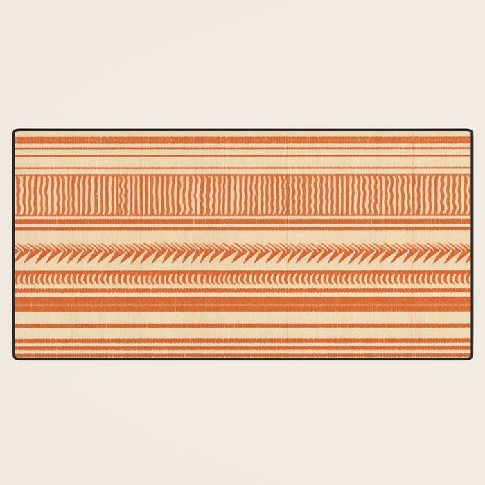 Boho Earthy Mud Cloth Abstract Pattern Desk Mat Gallery Image 3