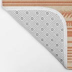 Boho Earthy Mud Cloth Abstract Pattern Bath Mat Gallery Image 2