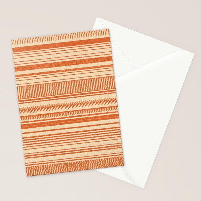 Boho Earthy Mud Cloth Abstract Pattern Stationery Card Gallery Image 2