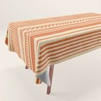 Boho Earthy Mud Cloth Abstract Pattern Tablecloth Gallery Image 1
