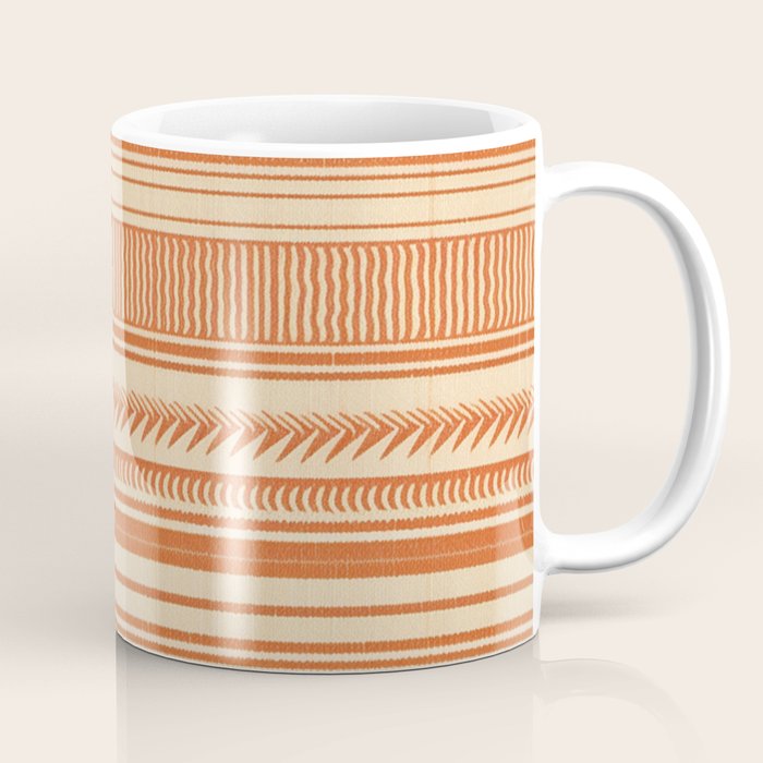 Boho Earthy Mud Cloth Abstract Pattern Coffee Mug Gallery Image 1