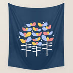Florals Looking Up Wall Tapestry Gallery Image 4