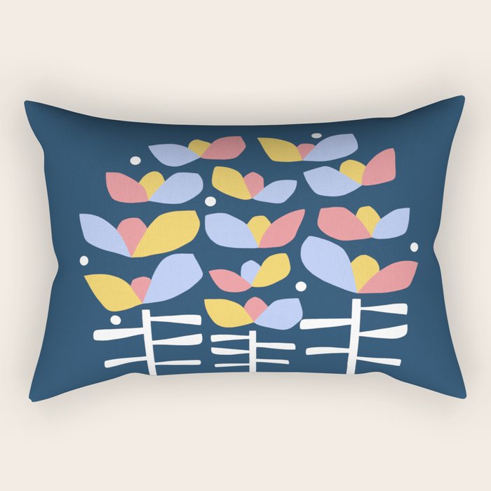 Florals Looking Up Rectangular Pillow Gallery Image 2